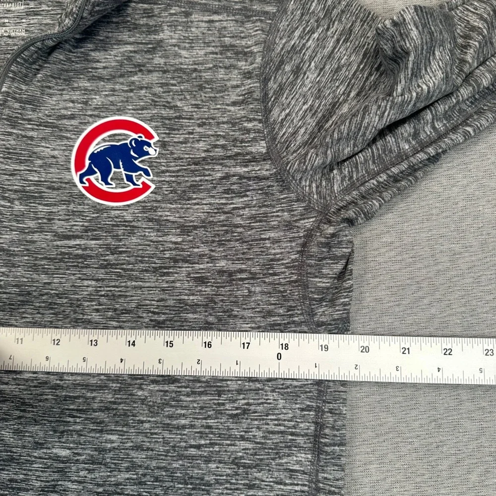 Chicago Cubs Nike 1/4 Zip Pullover Woman's M Grey Heather MLB Performance